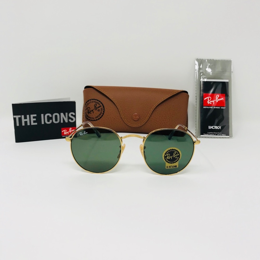 Ray-Ban 50mm RB3447 Golden G-15 Round sunglasses